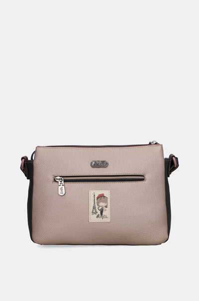 Bandolera estampada 3 compartimentos Parisian - Imagen 4