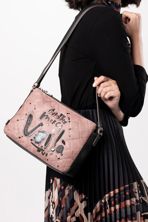 Bandolera estampada 3 compartimentos Parisian