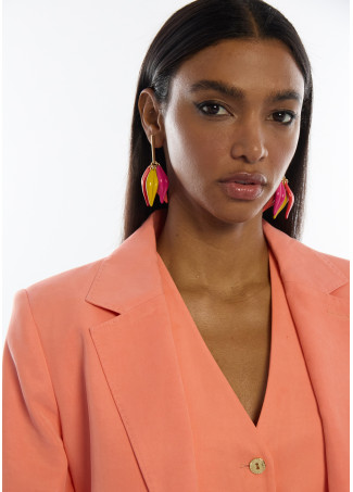 Pendiente pétalos multicolor - Imagen 6