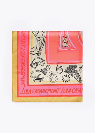 Pañuelo satinado con logo LC - Imagen 4