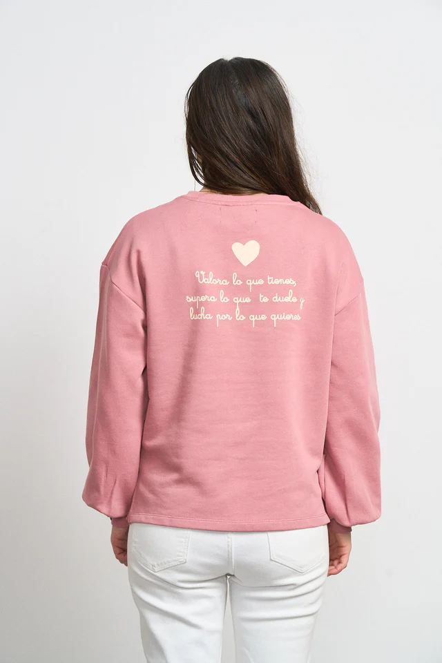 SUDADERA BÁSICA ROSA - Imagen 7