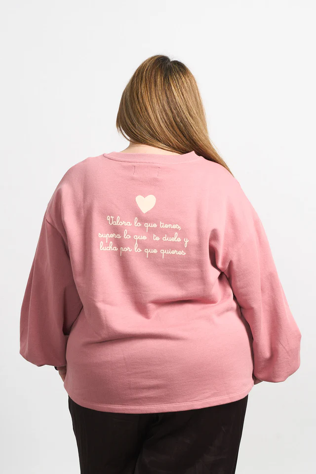 SUDADERA BÁSICA ROSA - Imagen 11