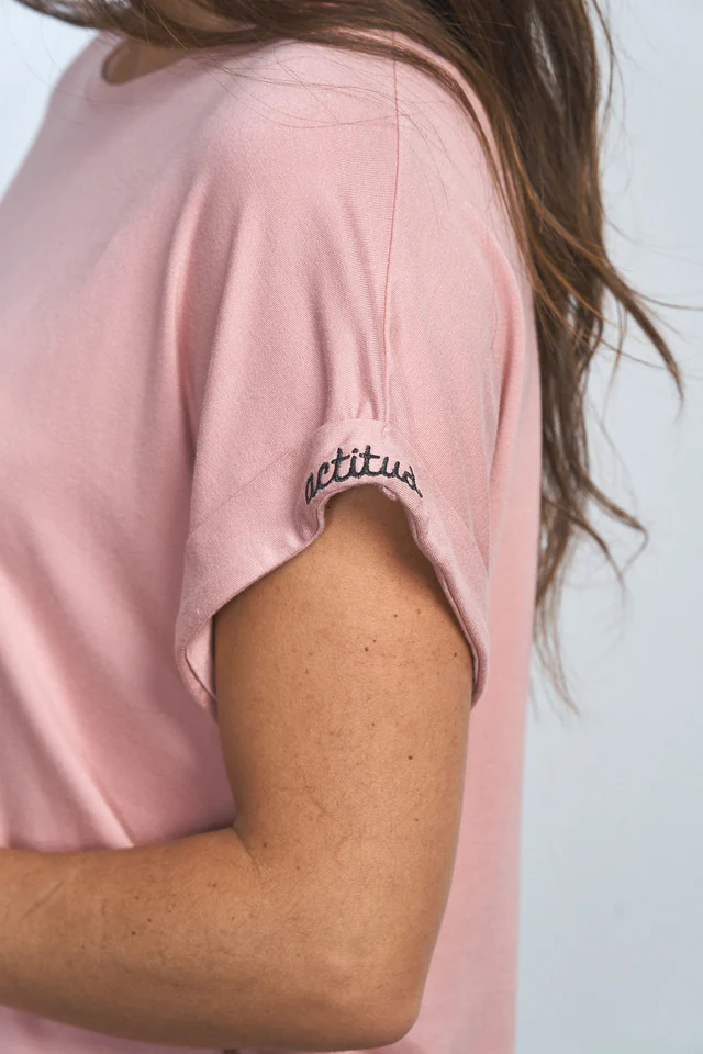 CAMISETA BÁSICA ROSA - Imagen 6