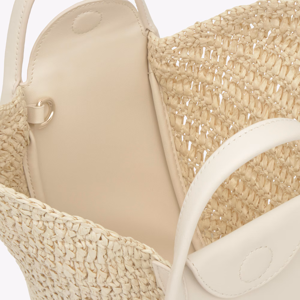 Capazo pequeño beige TOUS Tulip Rafia - Imagen 3