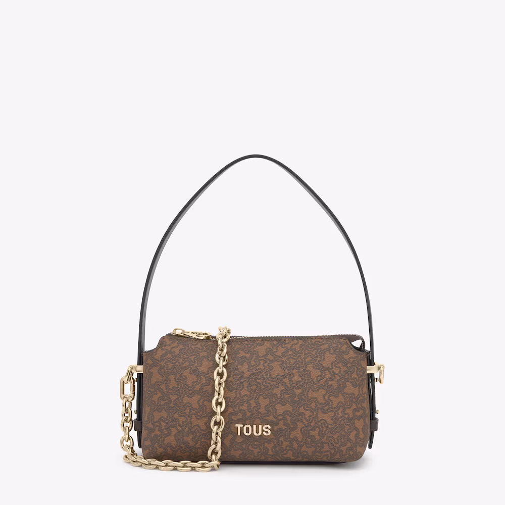 Mini bolso marrón Kaos Mini Lines - Imagen 2