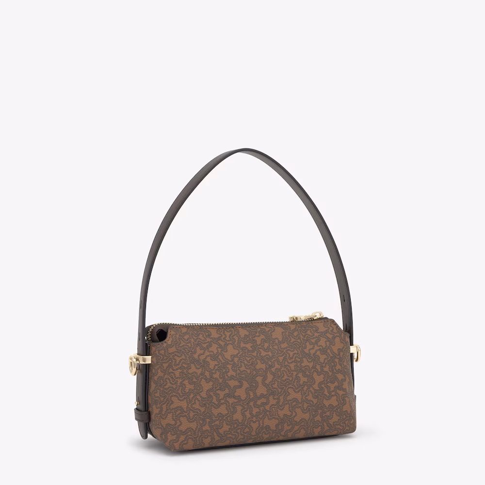 Mini bolso marrón Kaos Mini Lines - Imagen 4