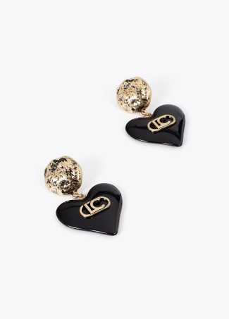 Pendientes corazón logotipado - Imagen 2