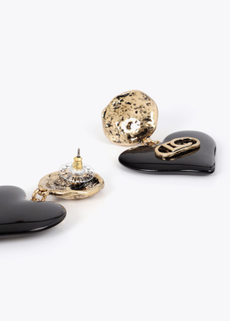 Pendientes corazón logotipado - Imagen 3