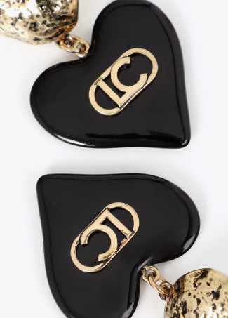 Pendientes corazón logotipado - Imagen 4