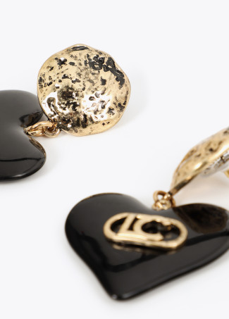 Pendientes corazón logotipado - Imagen 5