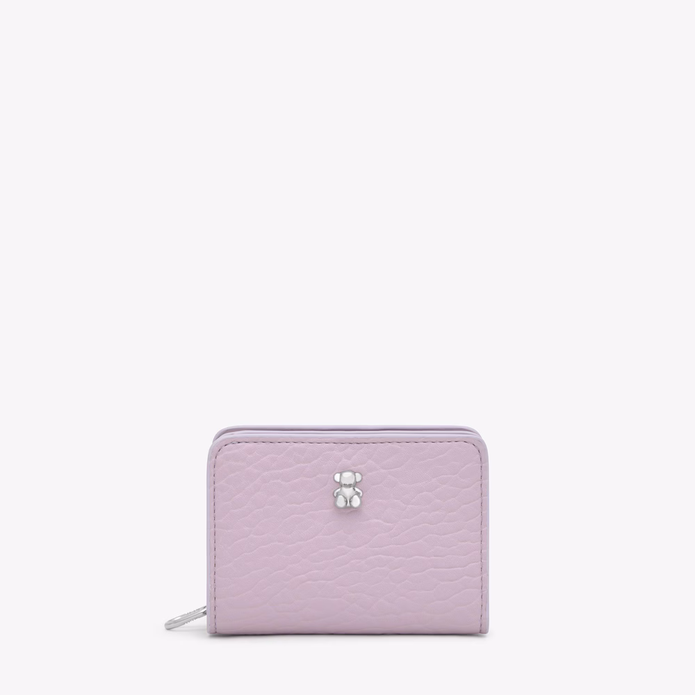 Billetera mediana doble malva New Dorp