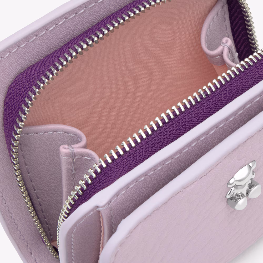 Billetera mediana doble malva New Dorp - Imagen 3