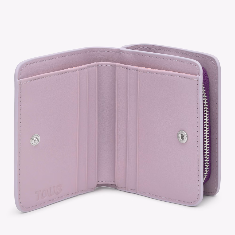 Billetera mediana doble malva New Dorp - Imagen 4
