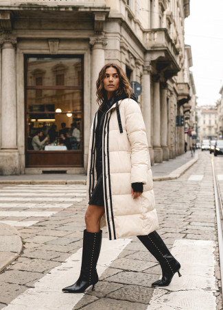 Anorak largo con capucha circular - Imagen 2