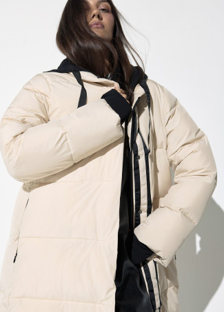 Anorak largo con capucha circular - Imagen 5